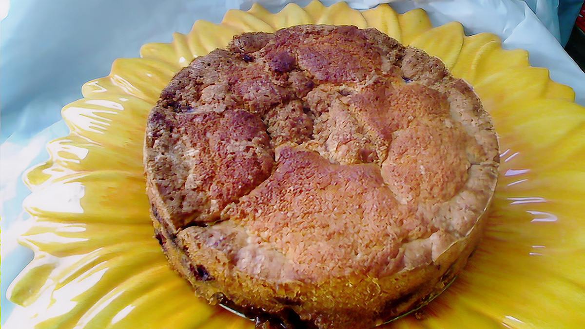 Blueberry Muffin Breakfast Cake Served 2